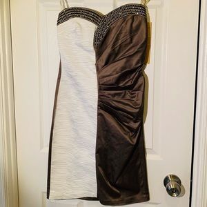 Shiny evening dress 🤎🤍💎